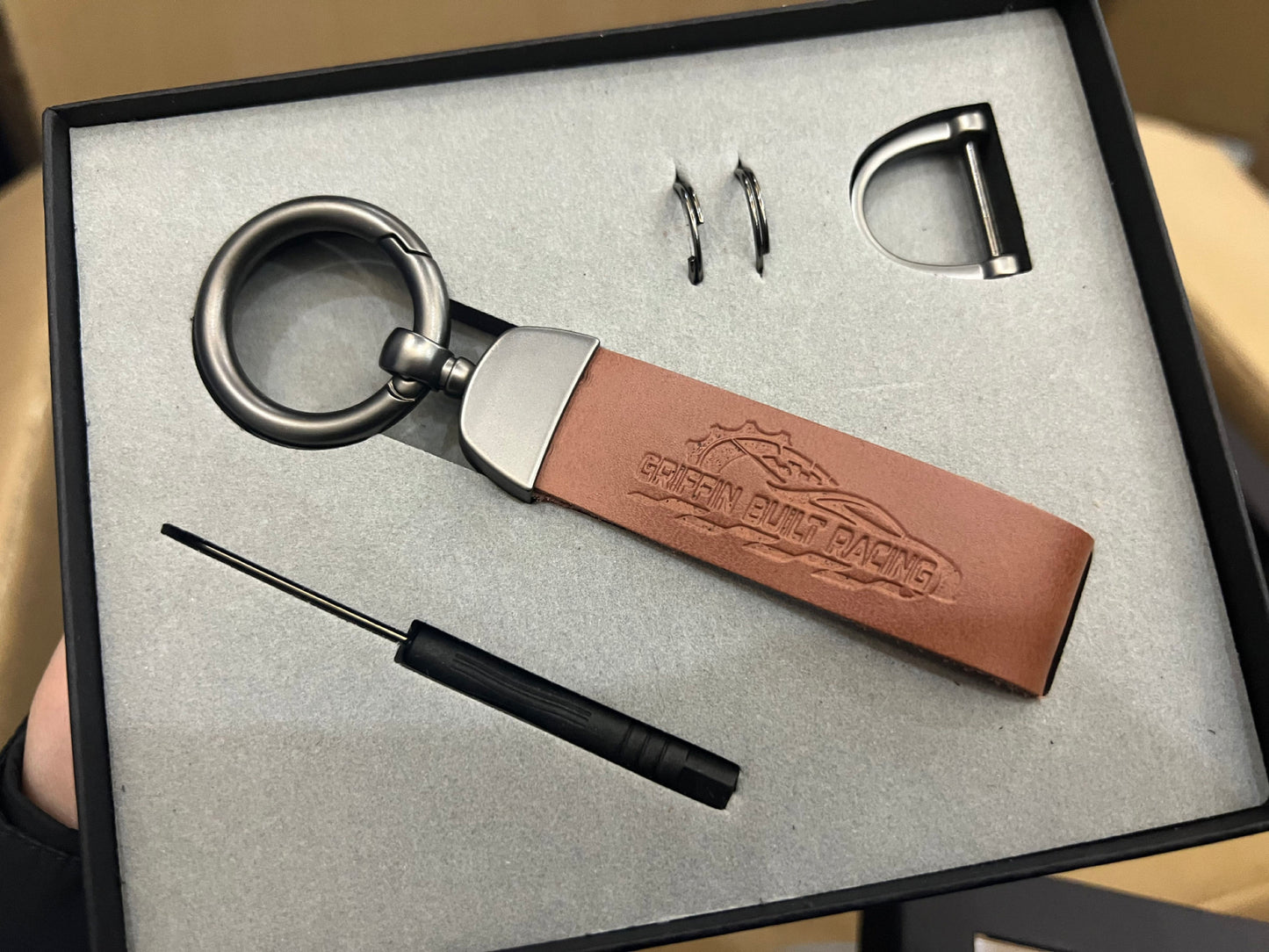 Griffin Built Racing x Griffin Strong Key Chain W (Griffin Built Racing Decal)