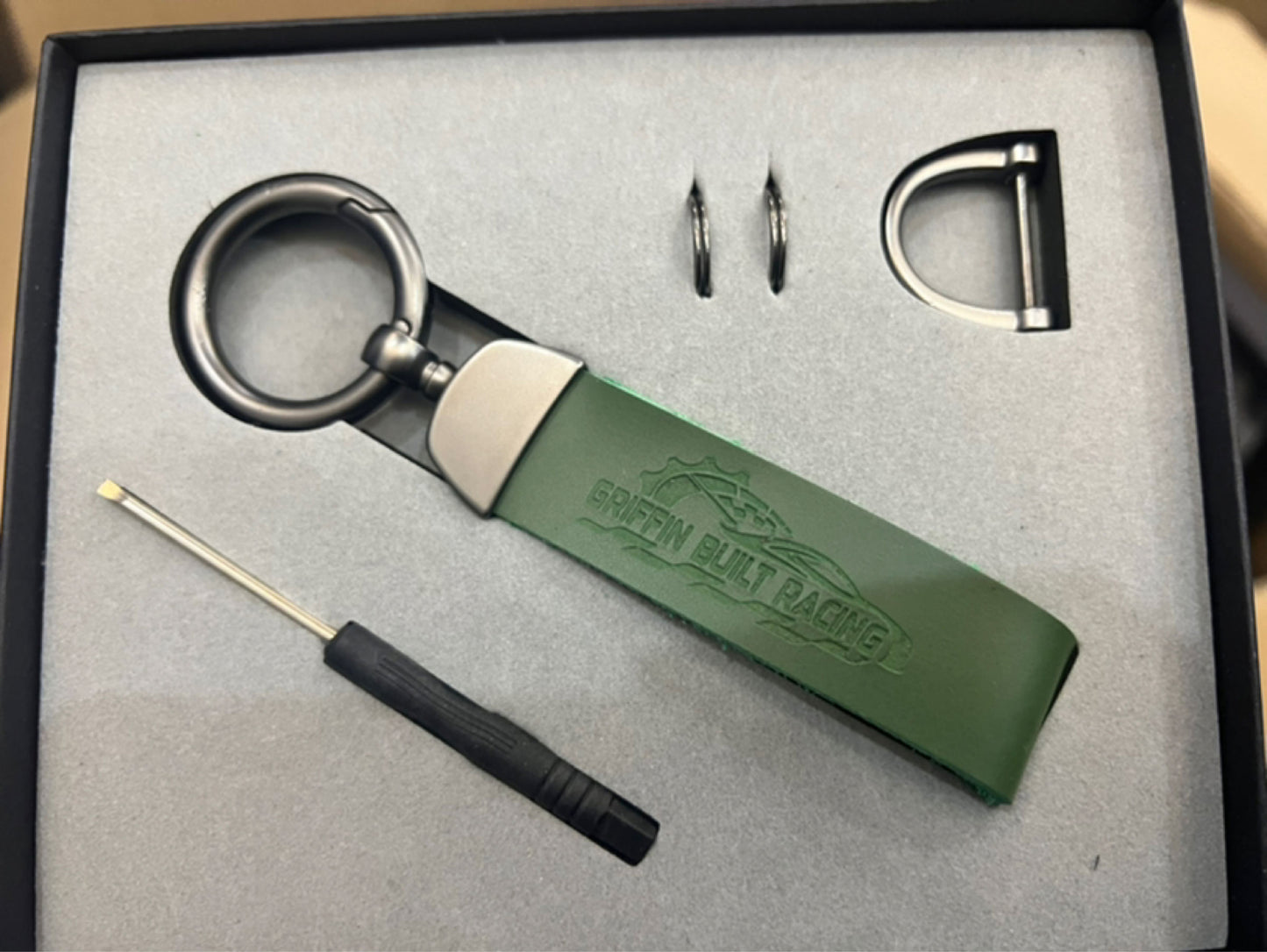 Griffin Built Racing x Griffin Strong Key Chain W (Griffin Built Racing Decal)