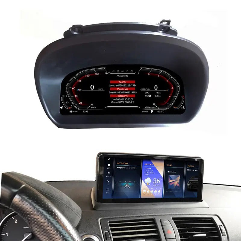 For BMW 1 Series Android 13GPS Navigation With Digital Cluster Instrument Carplay Display
