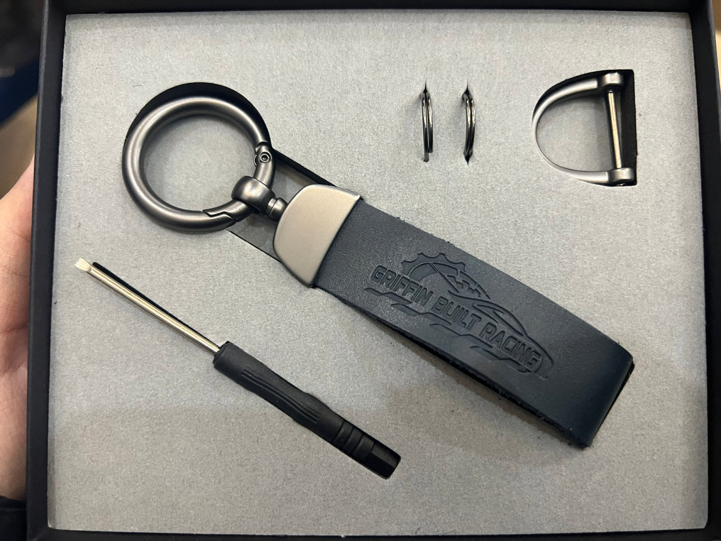 Griffin Built Racing x Griffin Strong Key Chain W (Griffin Built Racing Decal)