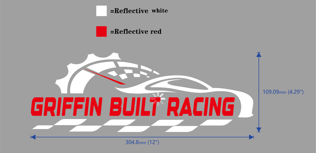 Griffin Built Racing x Griffin Strong Key Chain W (Griffin Built Racing Decal)