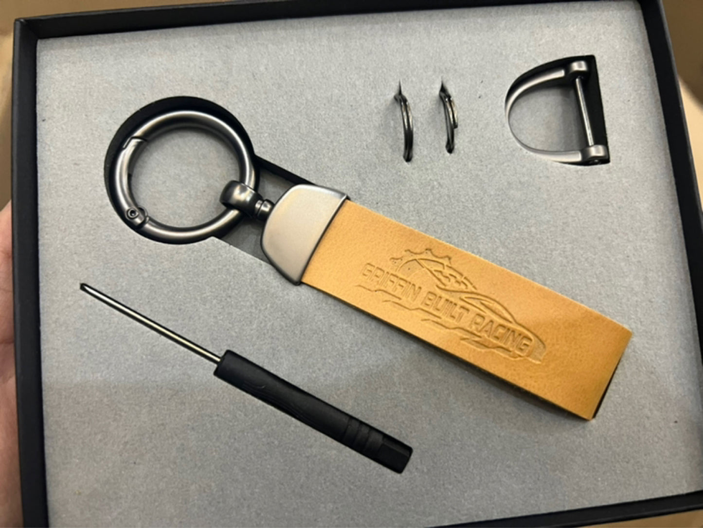 Griffin Built Racing x Griffin Strong Key Chain W (Griffin Built Racing Decal)