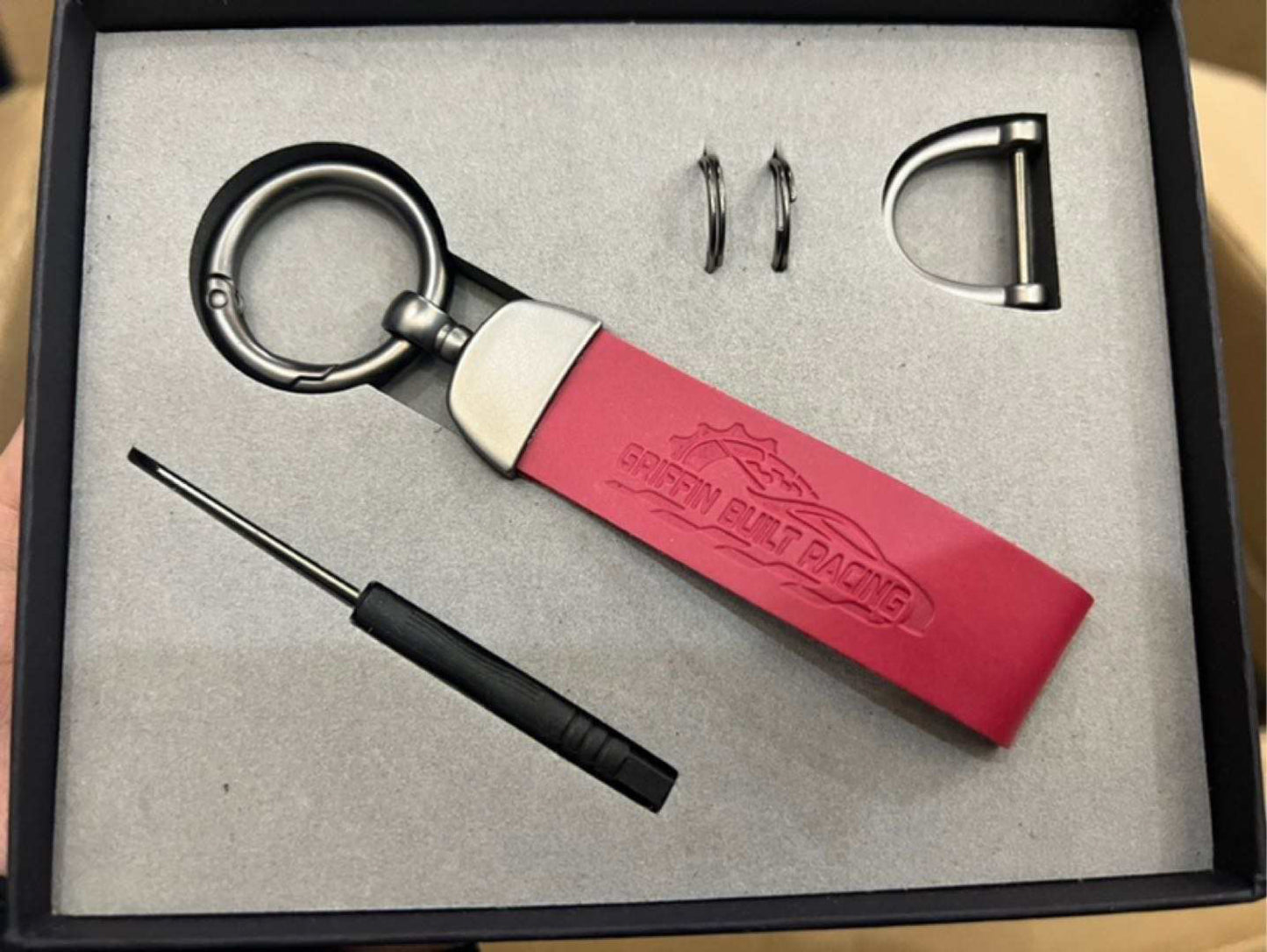 Griffin Built Racing x Griffin Strong Key Chain W (Griffin Built Racing Decal)