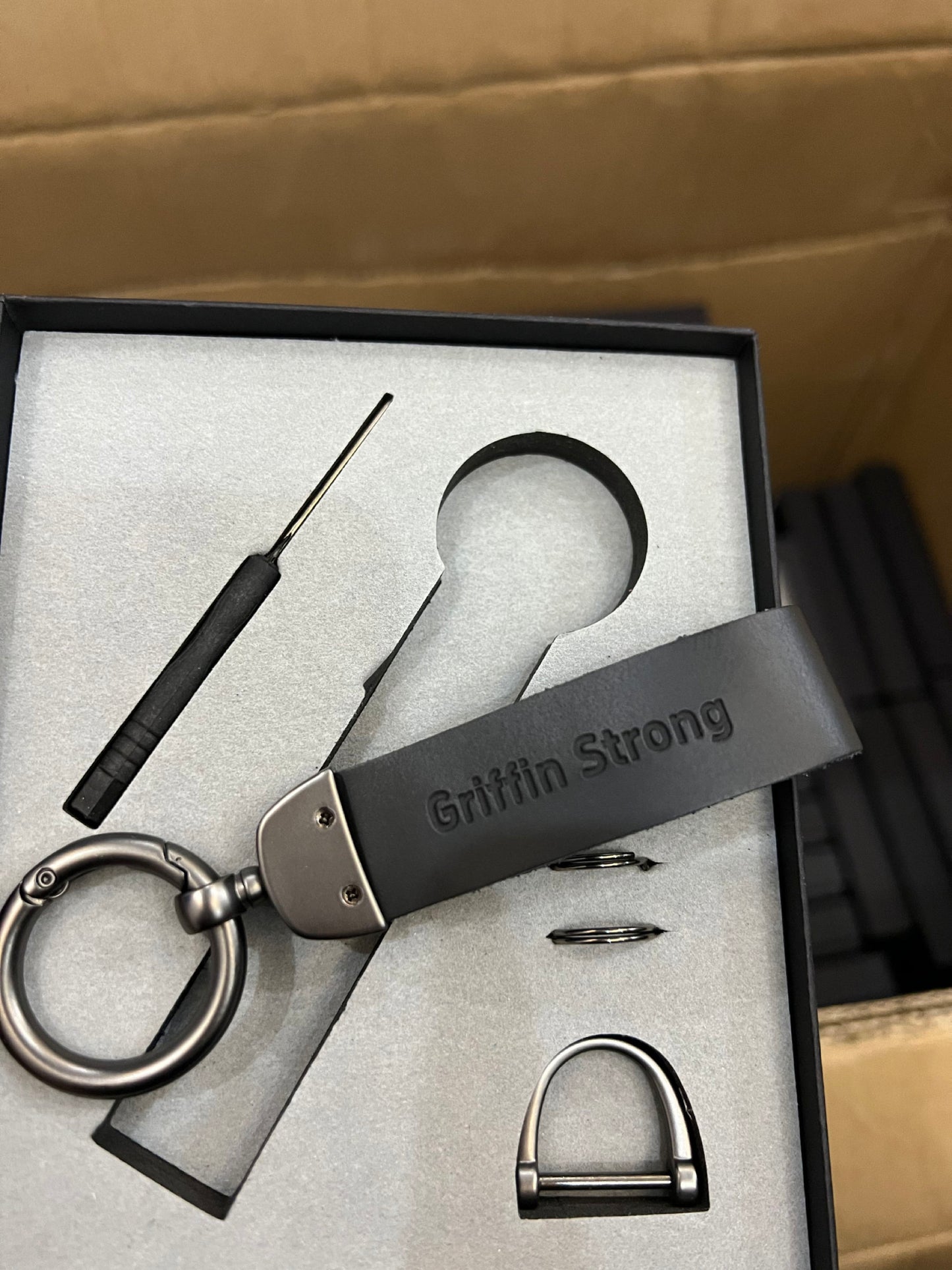 Griffin Built Racing x Griffin Strong Key Chain W (Griffin Built Racing Decal)