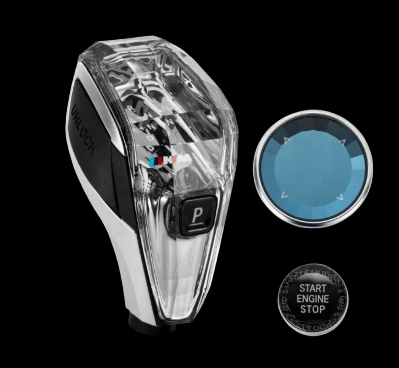 Crystal shift knob