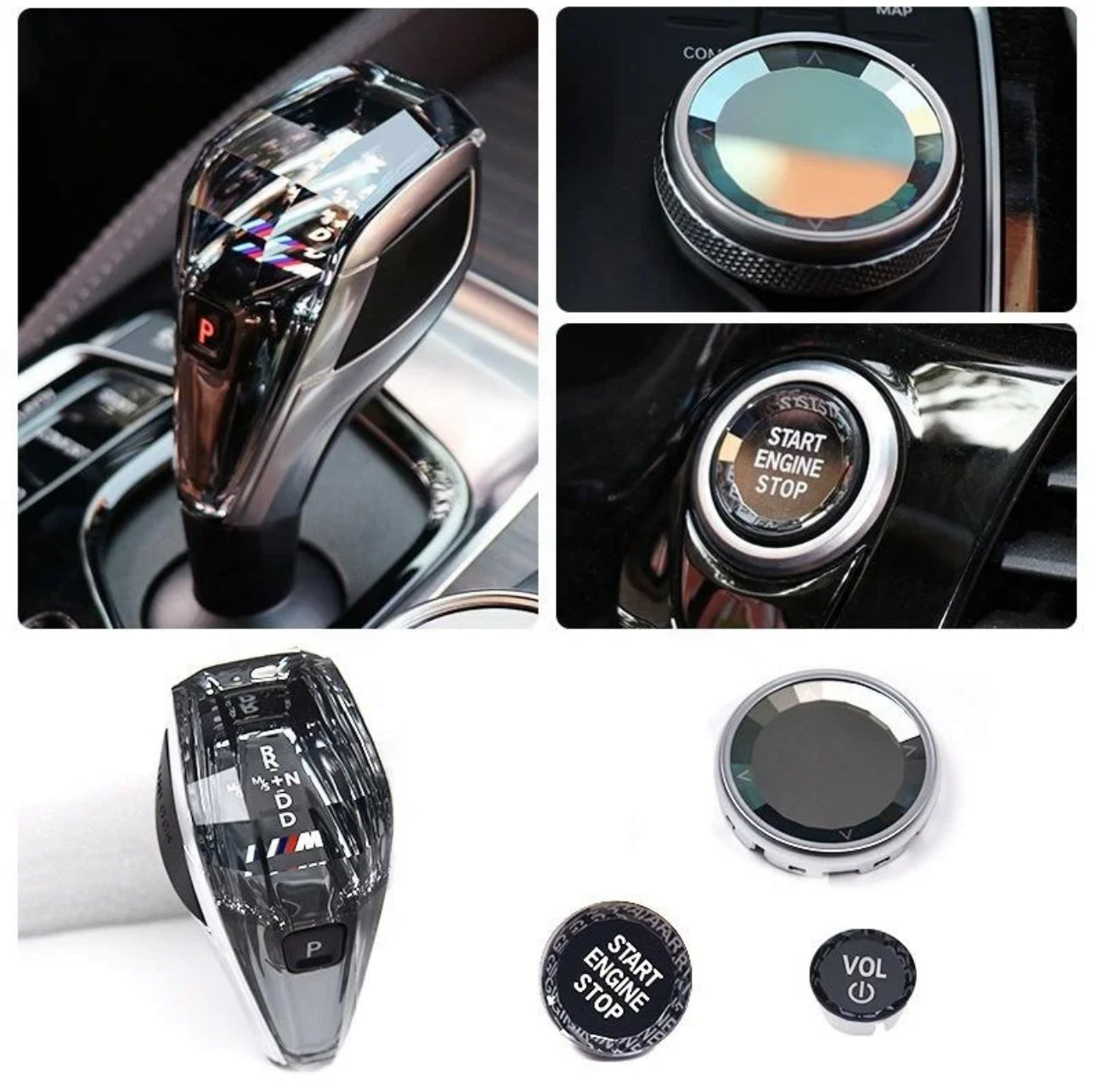 Crystal shift knob